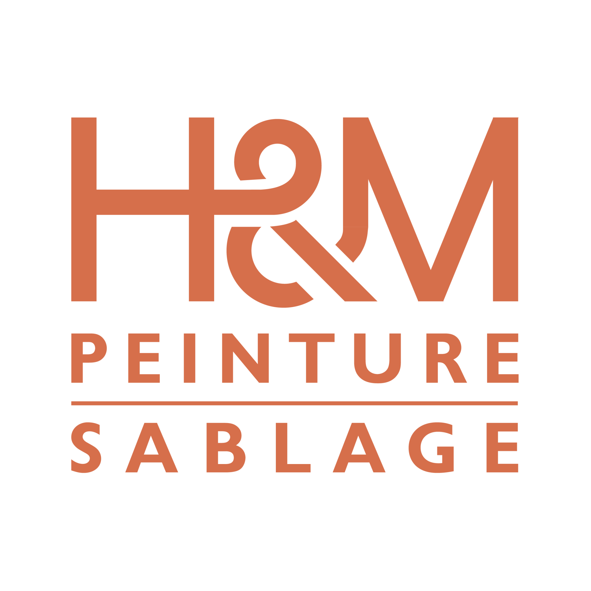 Logo de H & M Peinture Sablage, société de travaux en bâtiment