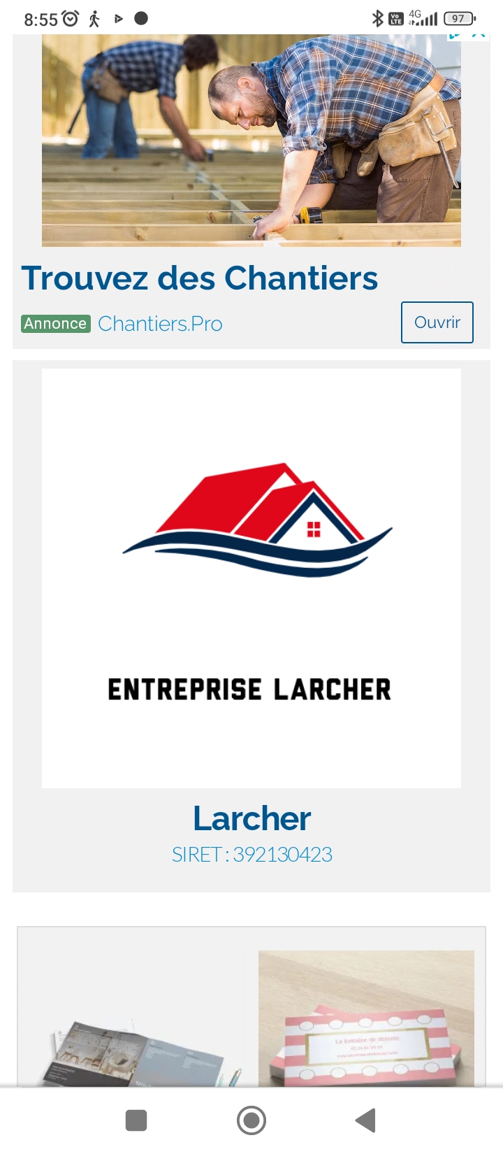 Logo de Larcher, société de travaux en Rénovation des charpentes