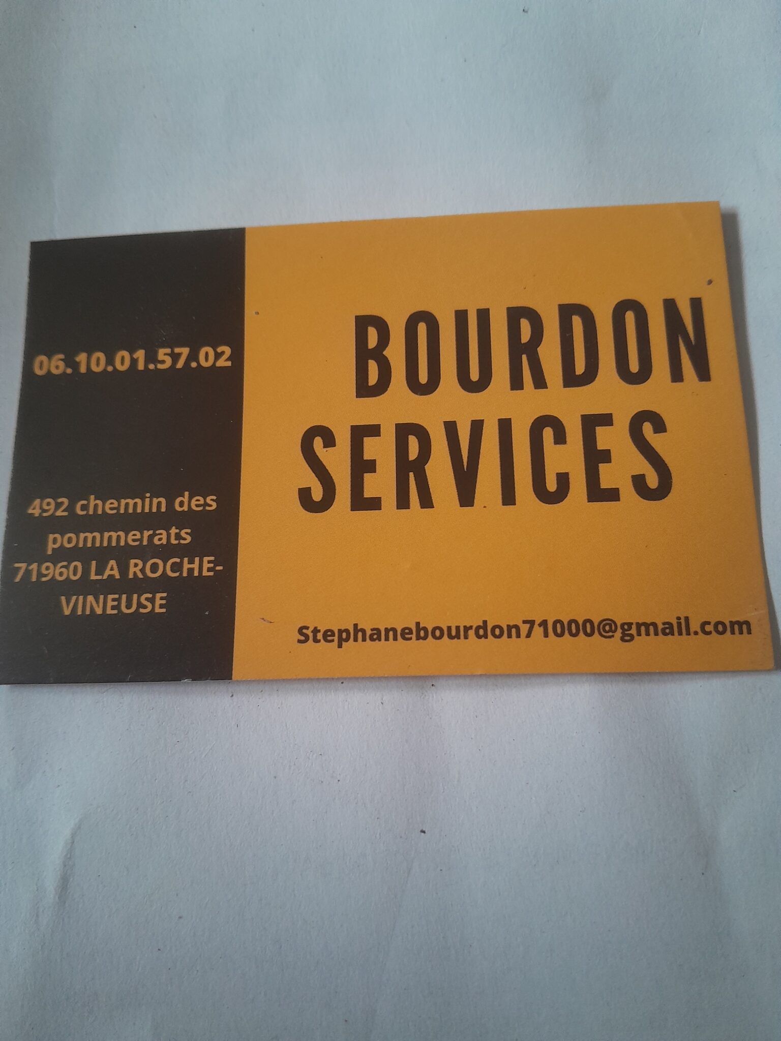 Logo de Bourdon Services, société de travaux en Maçonnerie : construction de murs, cloisons, murage de porte