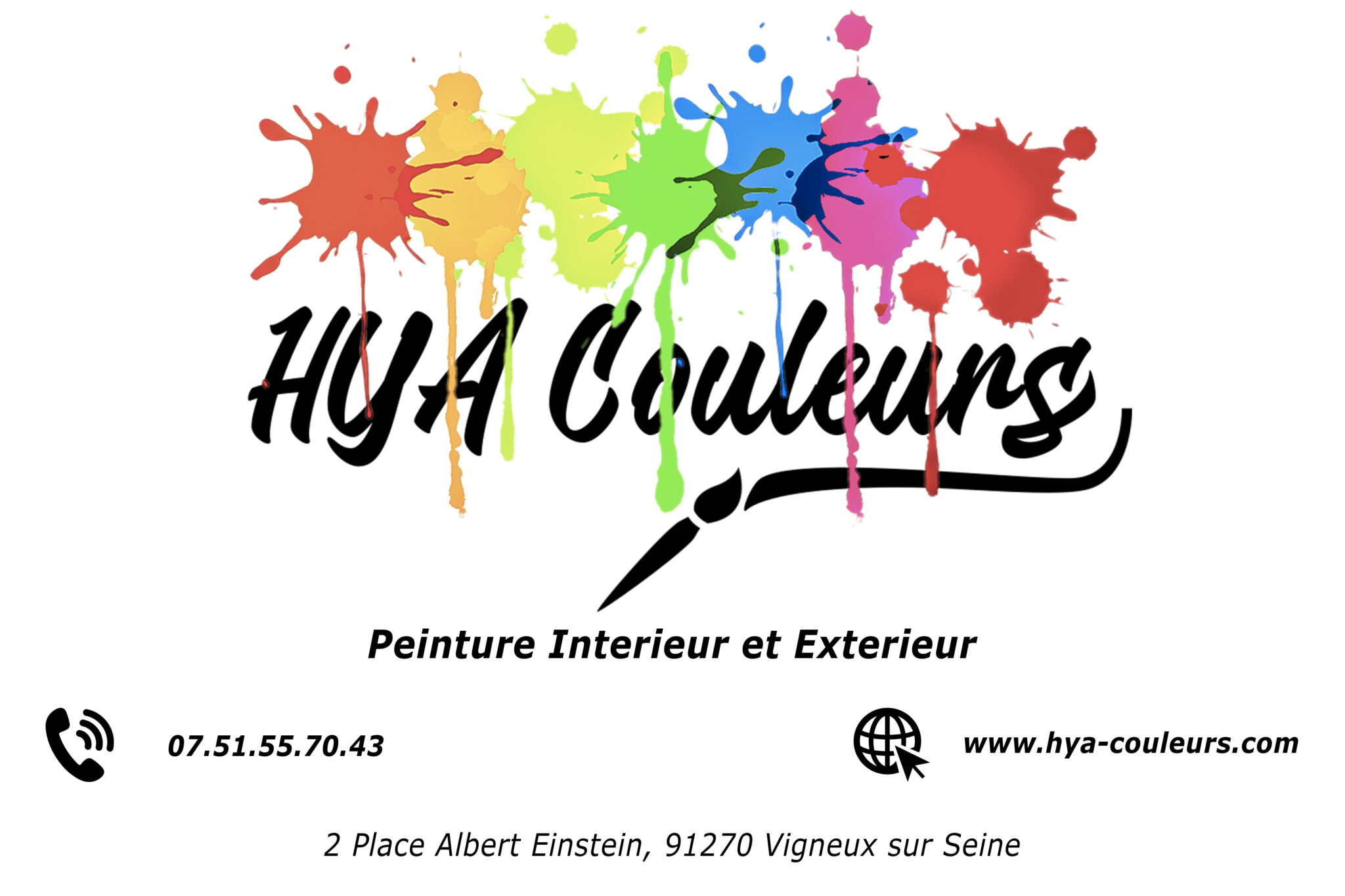 Logo de HYA Couleurs, société de travaux en Peinture : mur, sol, plafond