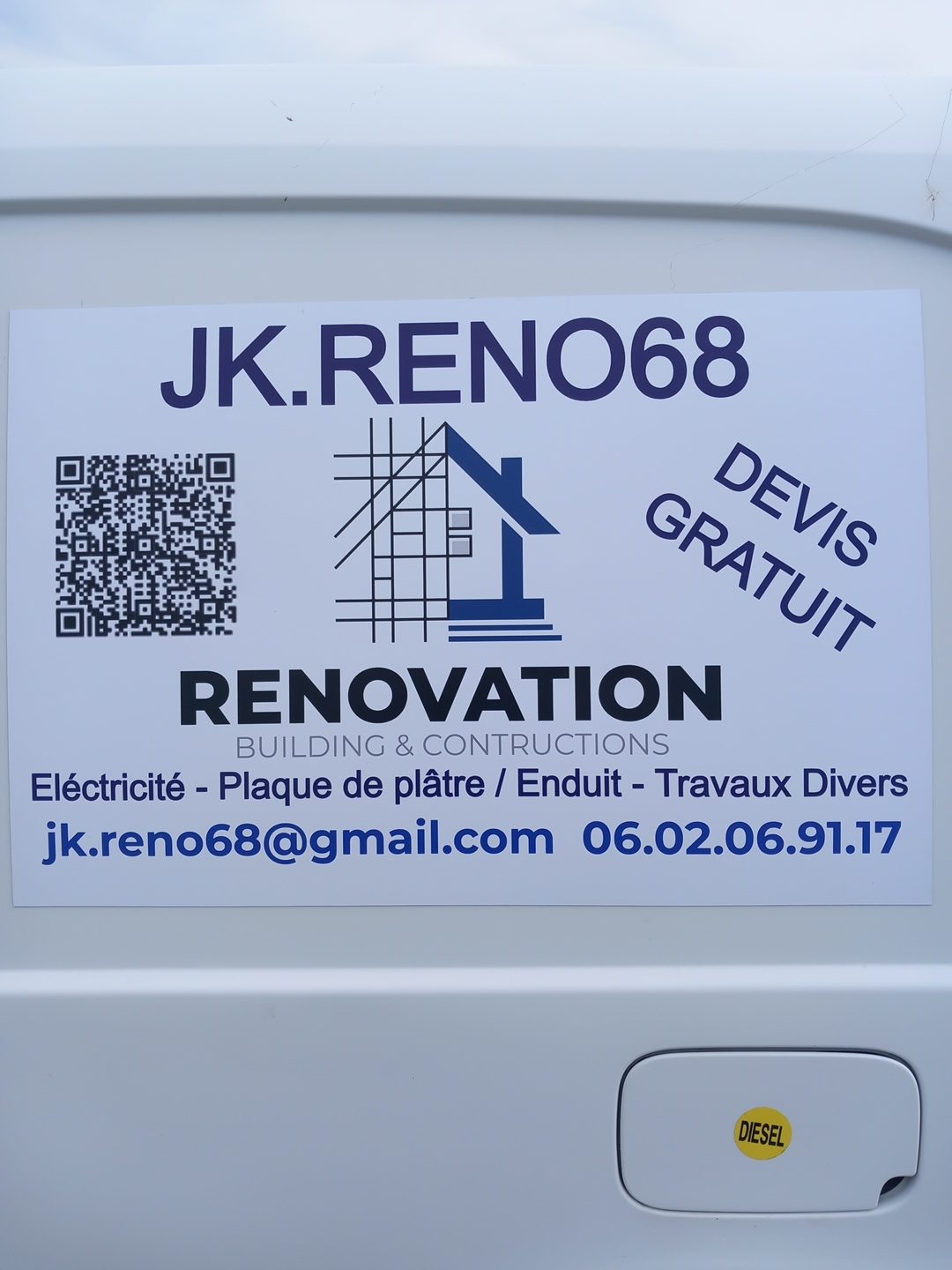 Logo de Knipper Jeremy, société de travaux en Construction, murs, cloisons, plafonds en plaques de plâtre