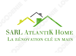 Logo de Sarl Atlantik Home, société de travaux en Création complète de salle de bains