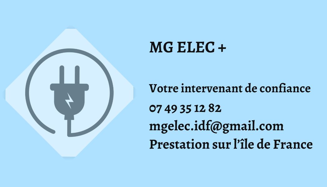 Logo de Mg Elec+, société de travaux en Installation électrique : rénovation complète ou partielle