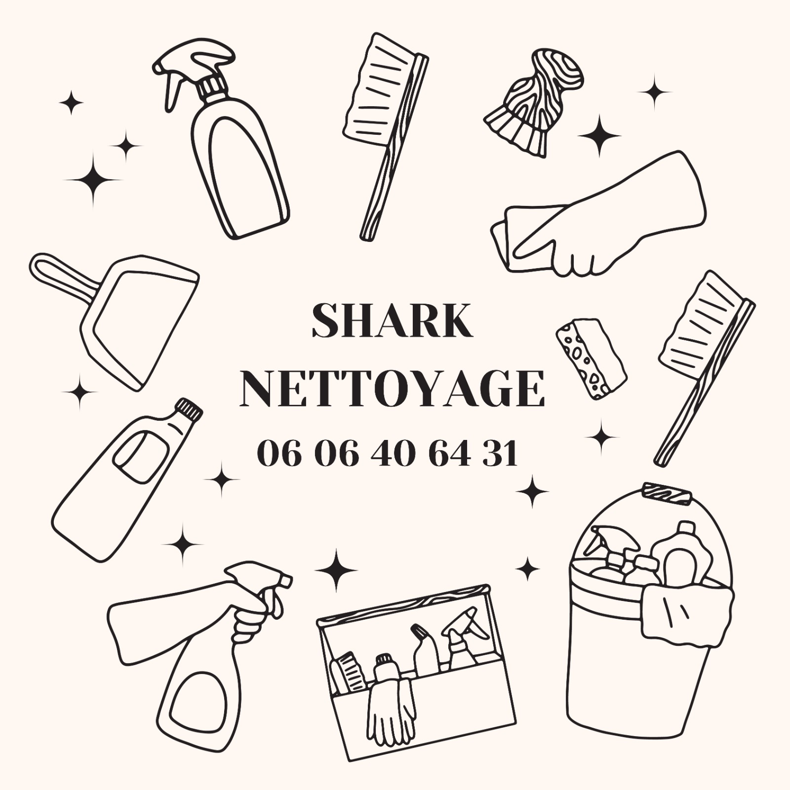 Logo de Shark Nettoyage, société de travaux en bâtiment