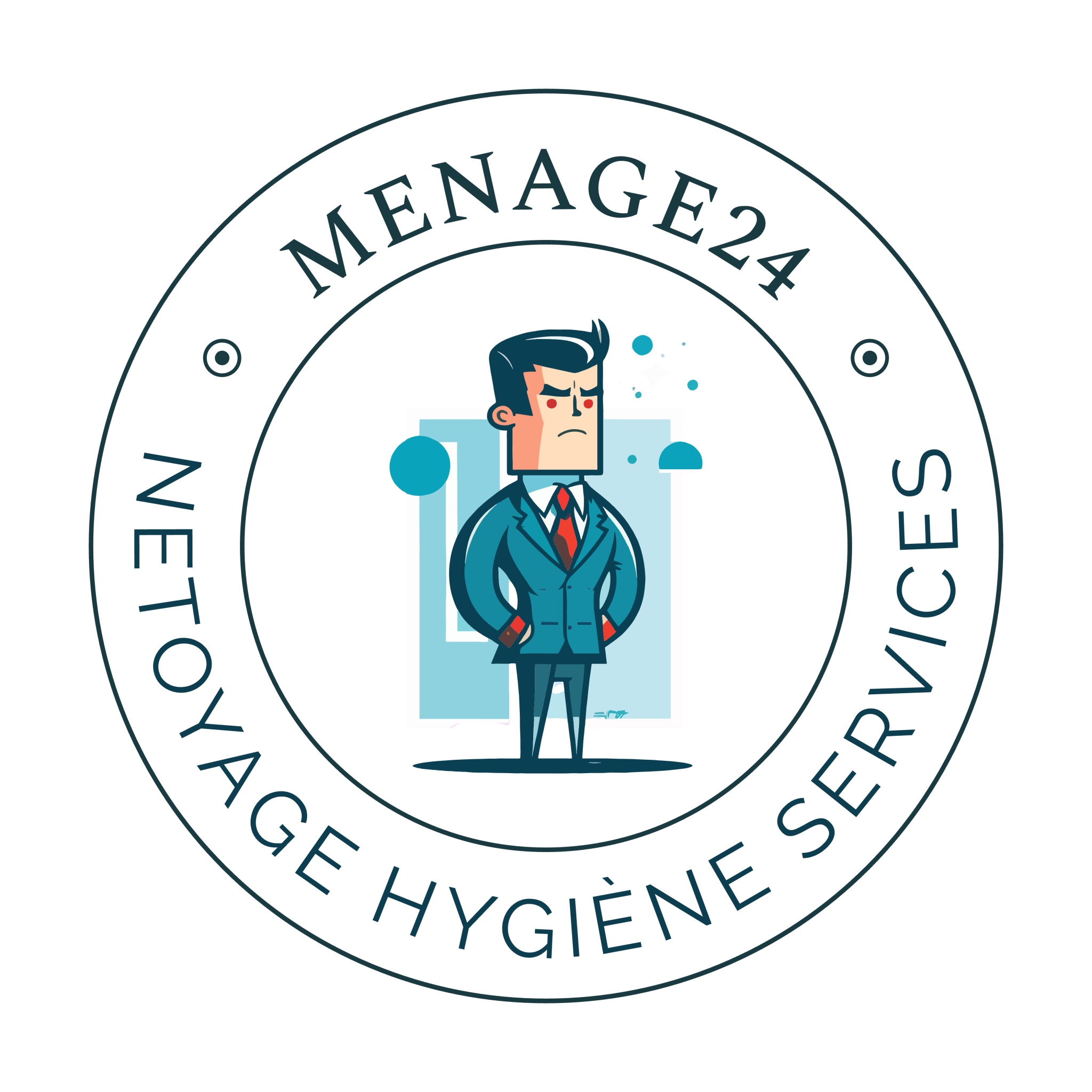 Logo de Menage24, société de travaux en Nettoyage de vitre