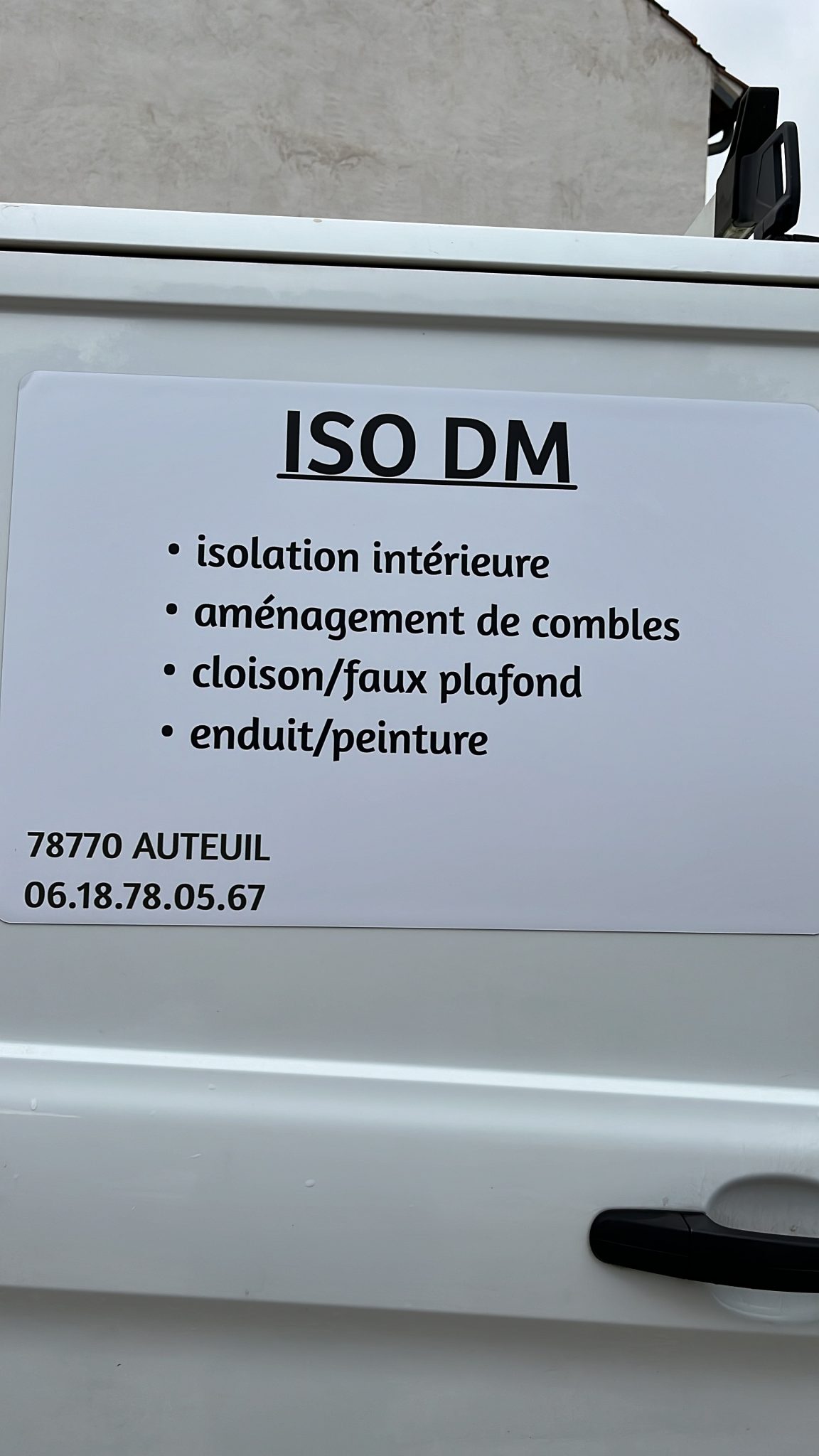 Logo de ISO dm, société de travaux en Fourniture et pose de faux plafonds