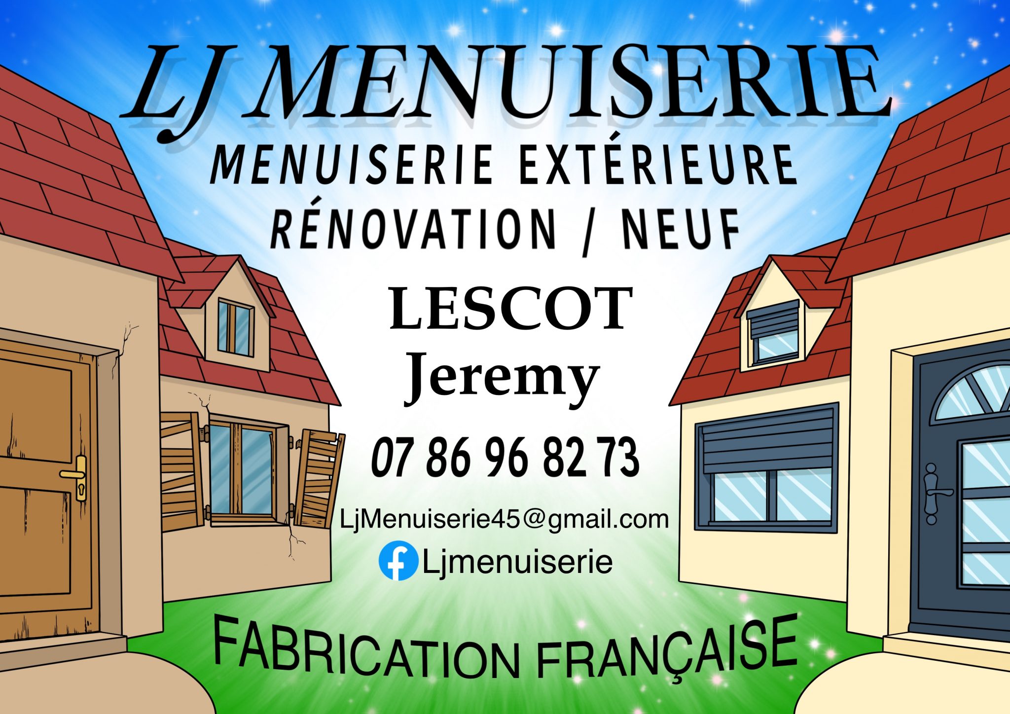 Logo de Lescot Jeremy, société de travaux en Fourniture et remplacement de porte ou fenêtre en aluminium