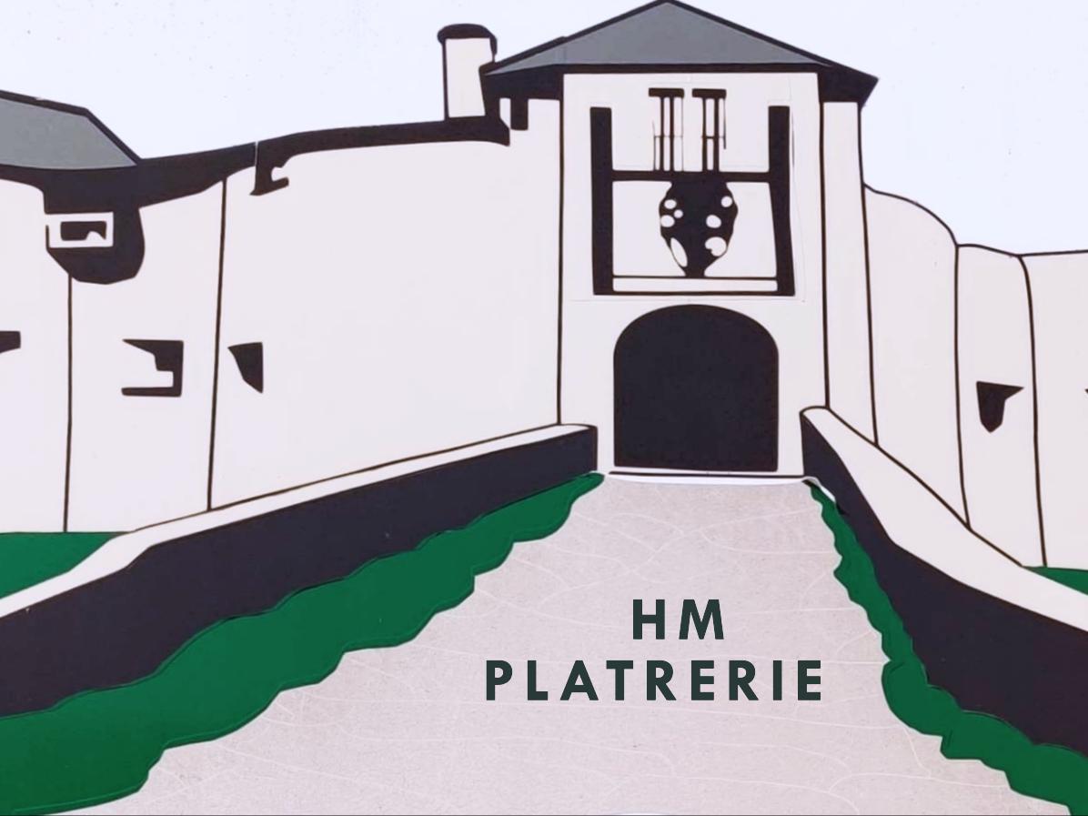 Logo de HMplatrerie, société de travaux en Construction, murs, cloisons, plafonds