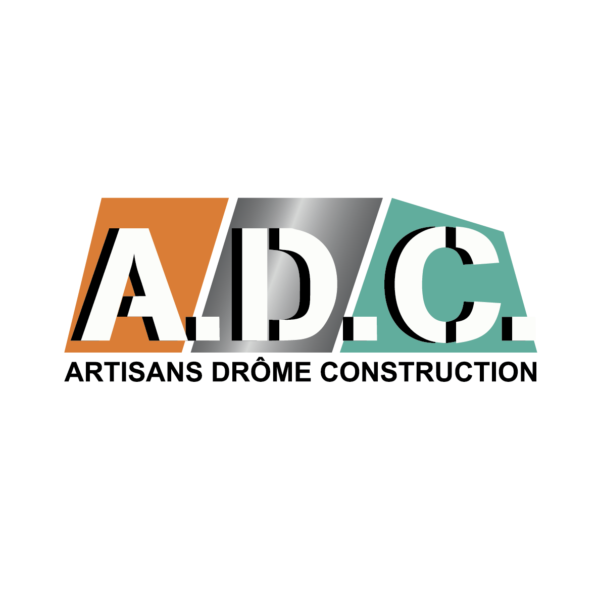 Logo de A.d.c. Artisans Drome Construction, société de travaux en Maçonnerie : construction de murs, cloisons, murage de porte